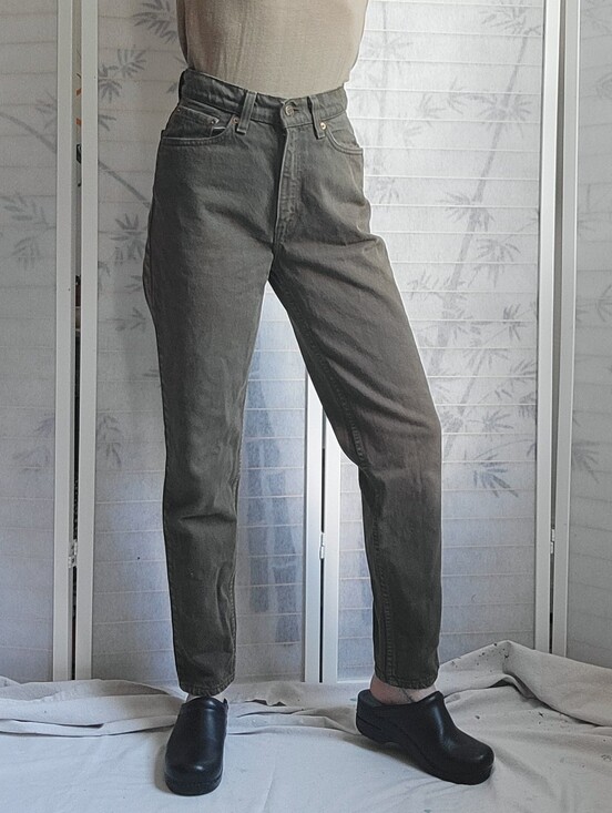 Levi's Denim - Vintage Levi's 512 Slim Fit Tapered Green Jeans Size 7 Short